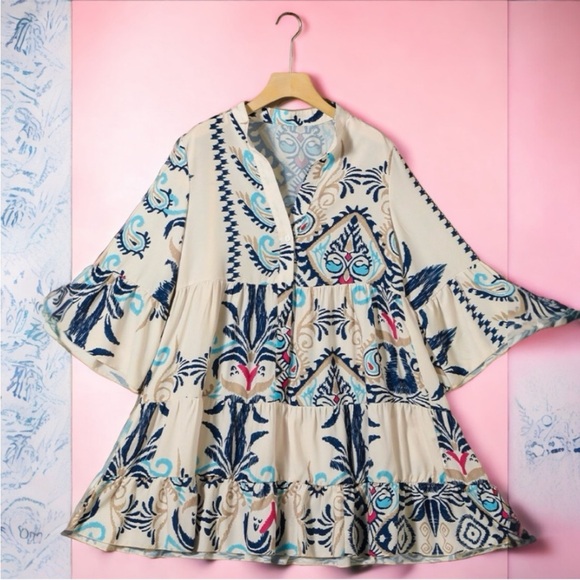 Boho flowy mini dress - Picture 4 of 5